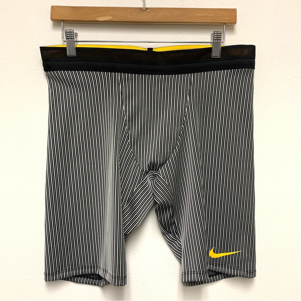 Nike Pro‎ Elite Half Tights Size XXL Black Yellow 2021 Aeroswift Track Field USA